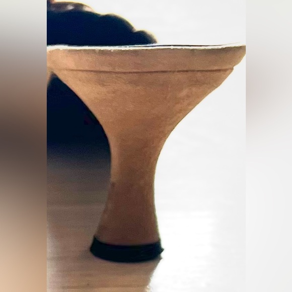 Stuart Weitzman Suede Mules with Floral Accents - Picture 8 of 11